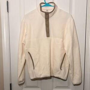 Uniqlo Fleece Button-Up Long-Sleeve Pullover